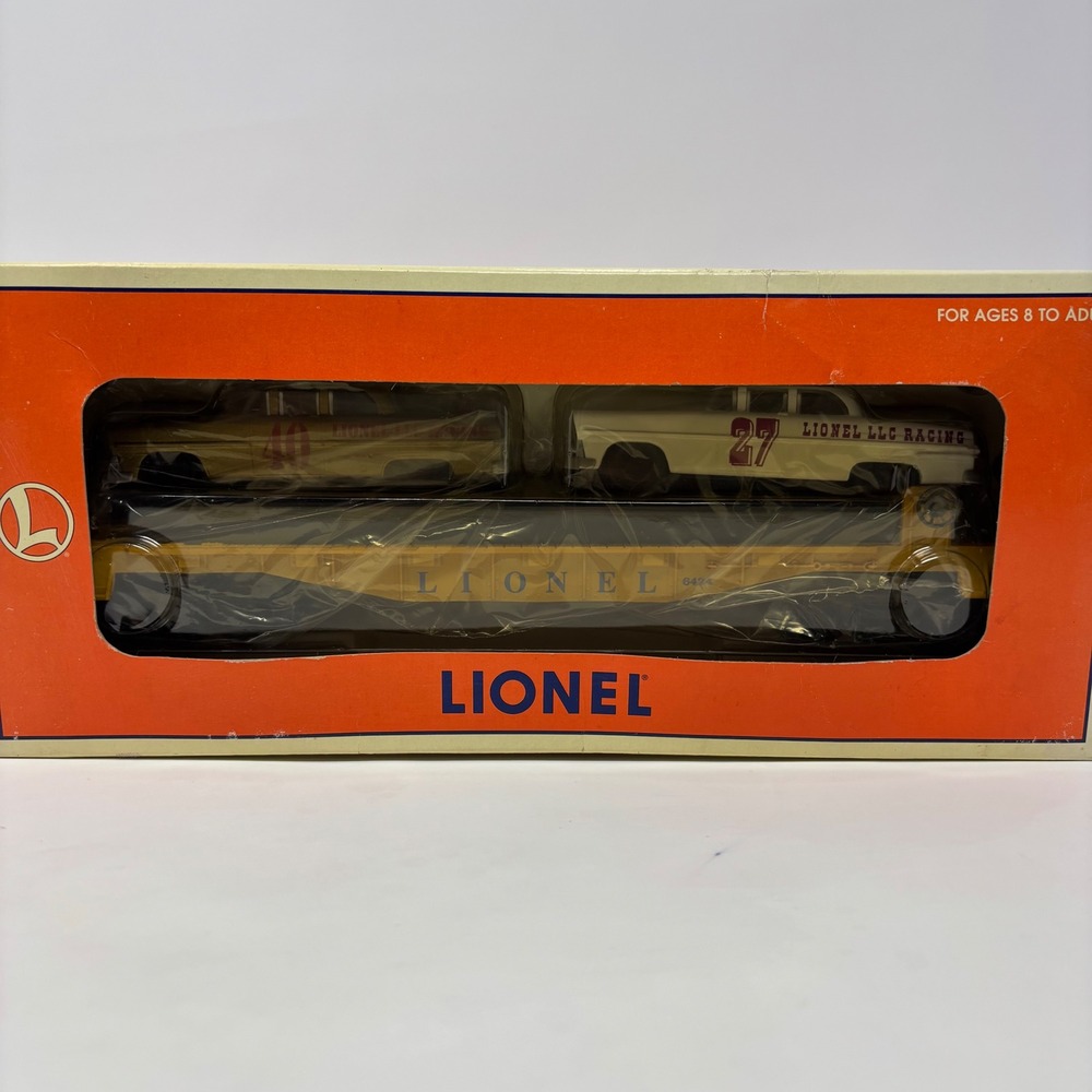 Lionel 6424 Circle-L Racing Flatcar with Stock Cars 6-19423 Die-Cast Metal